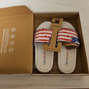 Hey Dude Peggy Flag USA Slip on Sandals